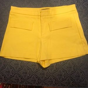 Zara Yellow Shorts